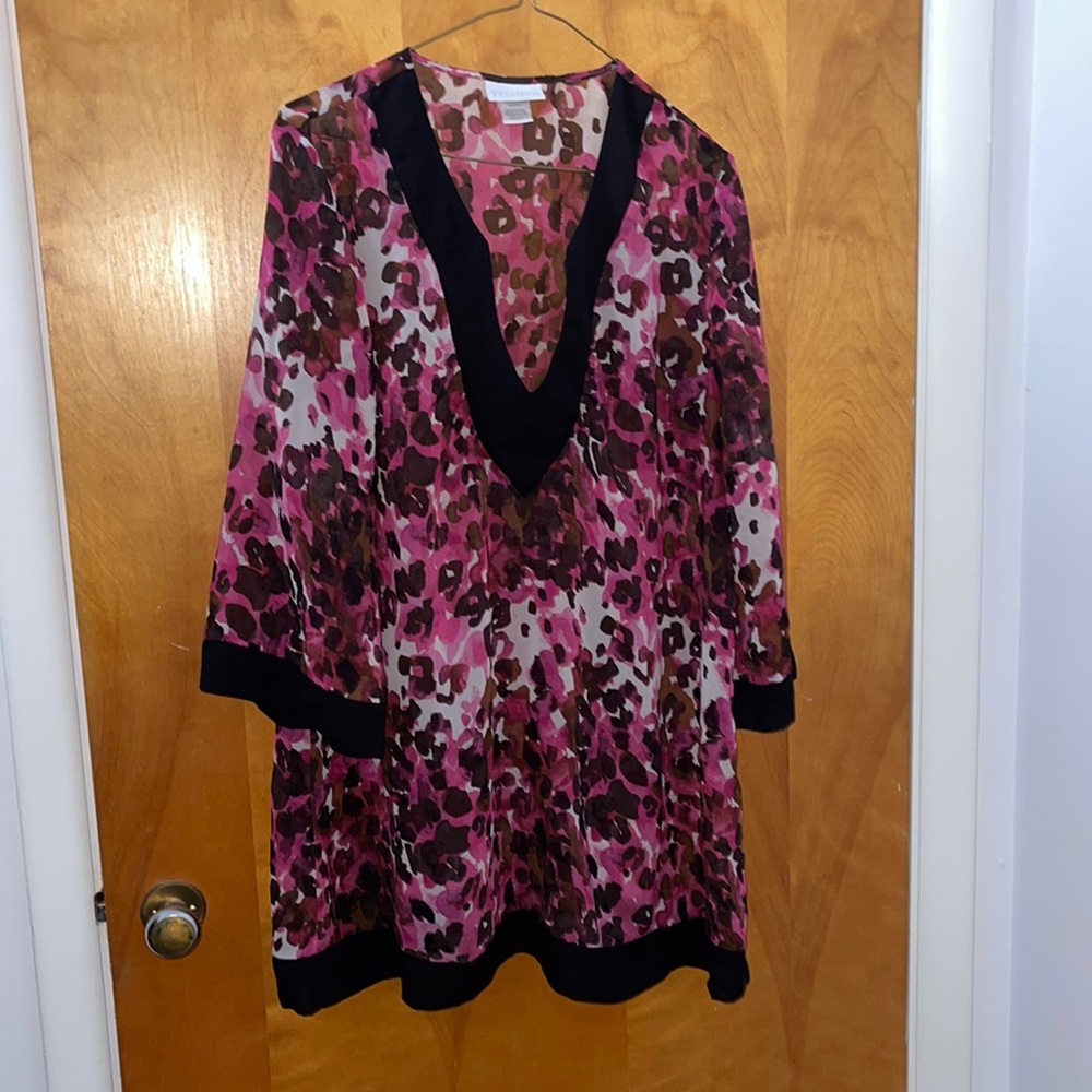 Plus Size sheer top or swim suit cover up